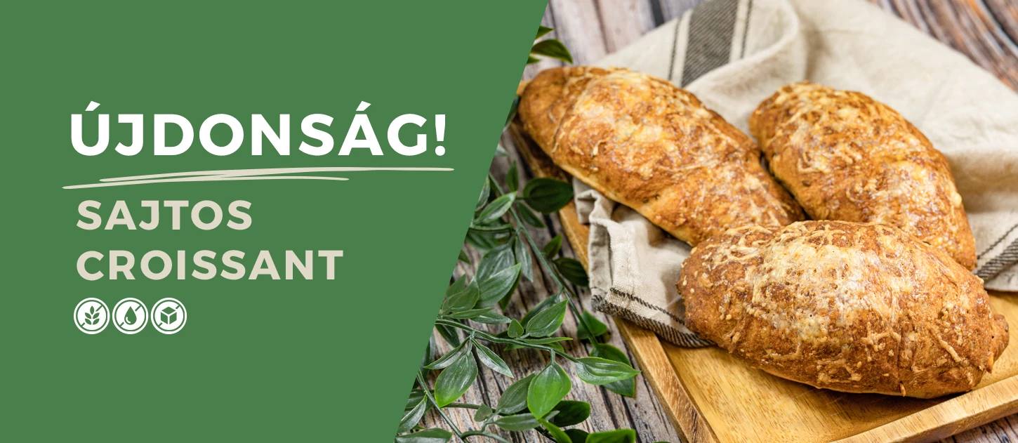 Újdonság sajtos croissant