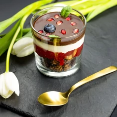 Gluténmentes vegán epres pohárkrém 110g