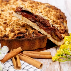 Gluténmentes paleo szilvás-fahéjas pite 12 szeletes