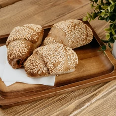 Gluténmentes mustáros virslis croissant 90g