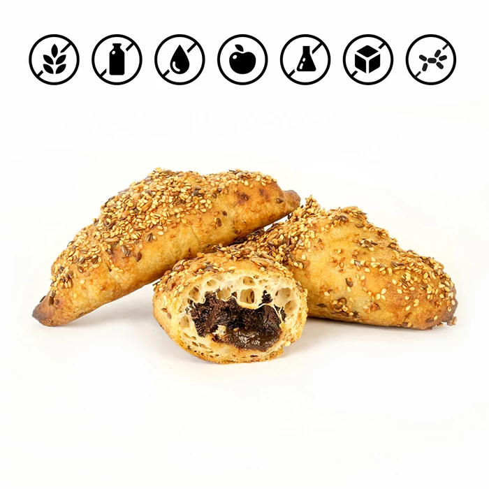 Gluténmentes szilvás-magvas croissant 90g